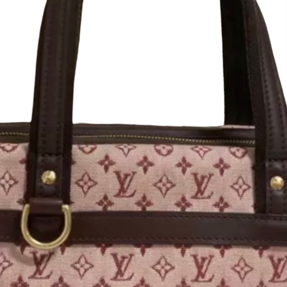 SOLD💋 LOUIS VUITTON Mini Josephine Denim PM Monogram Tote Mini Lin Cherry Satche - Picture 11 of 16